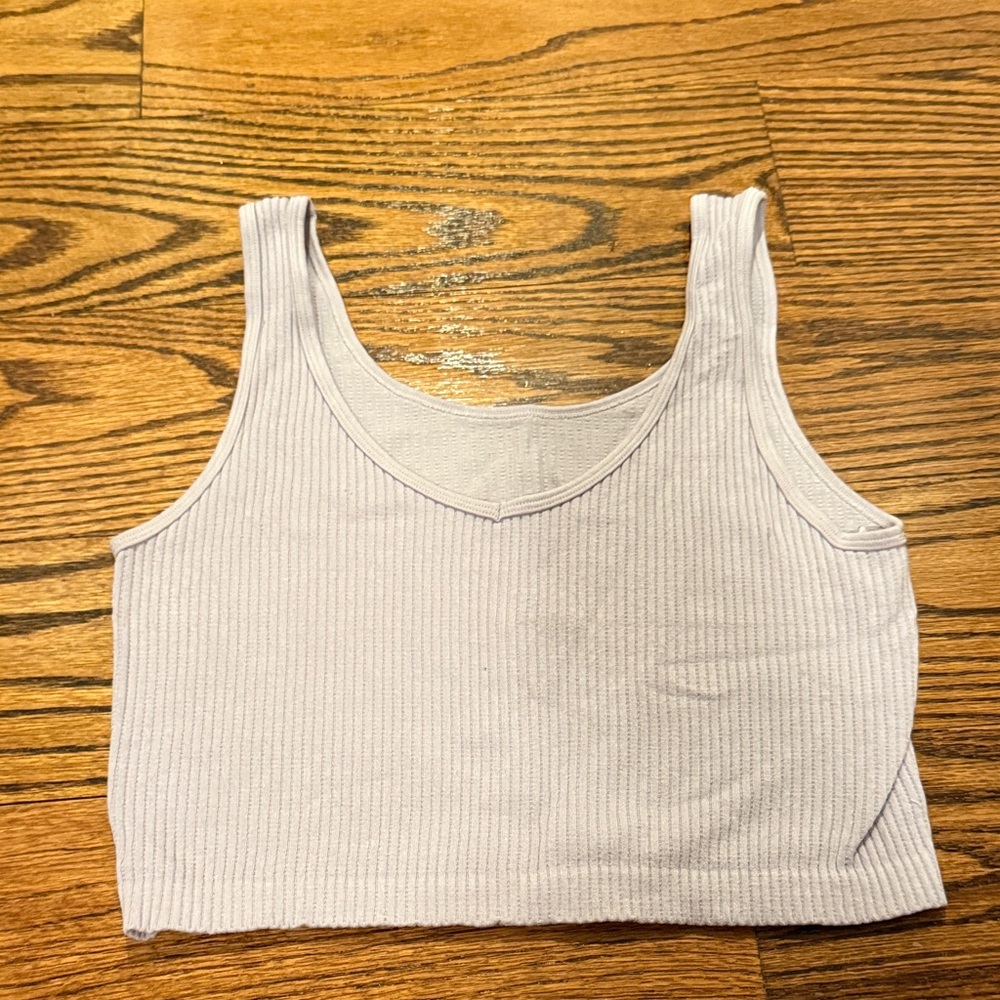 Lavender Ribbed Tank Top